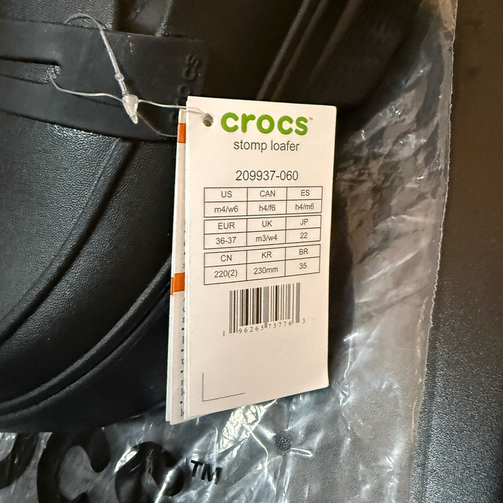 CROCS Black Stomp Loafer - Picture 2 of 4
